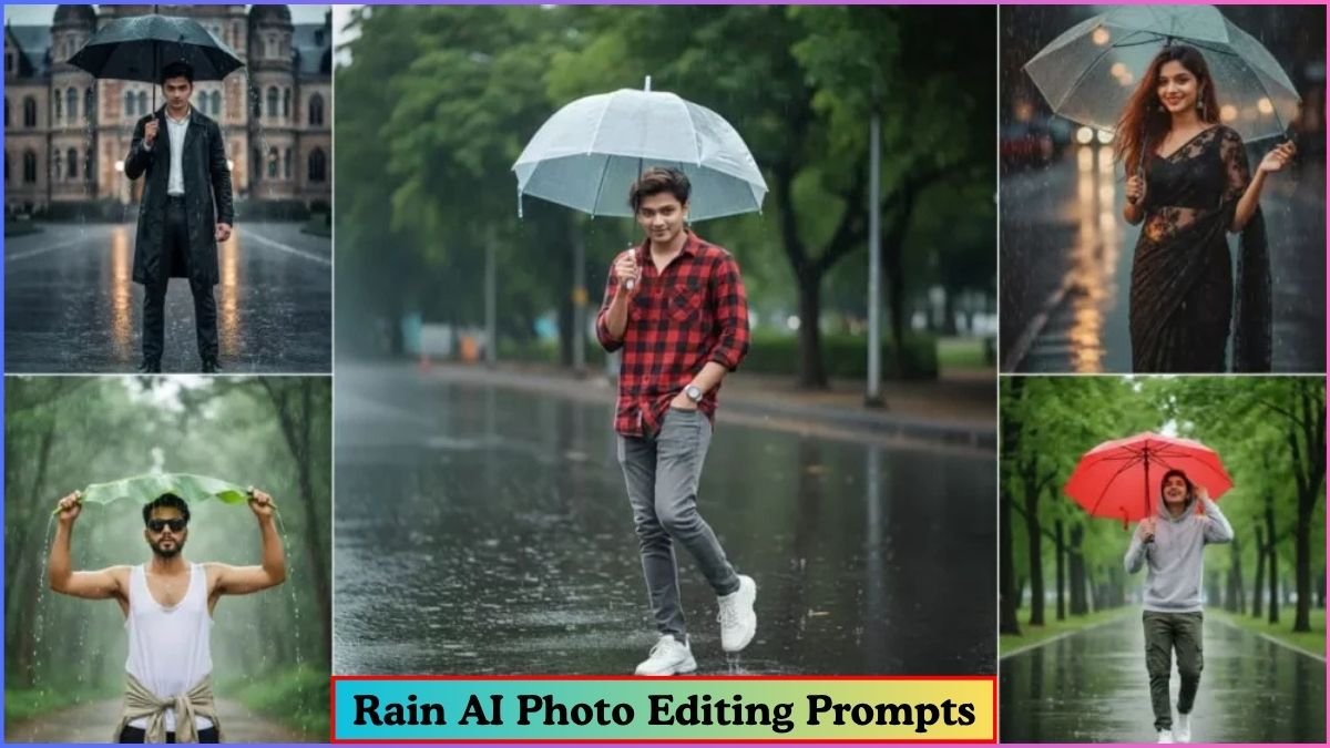 25+ Boys Rain AI Photo Editing Prompts