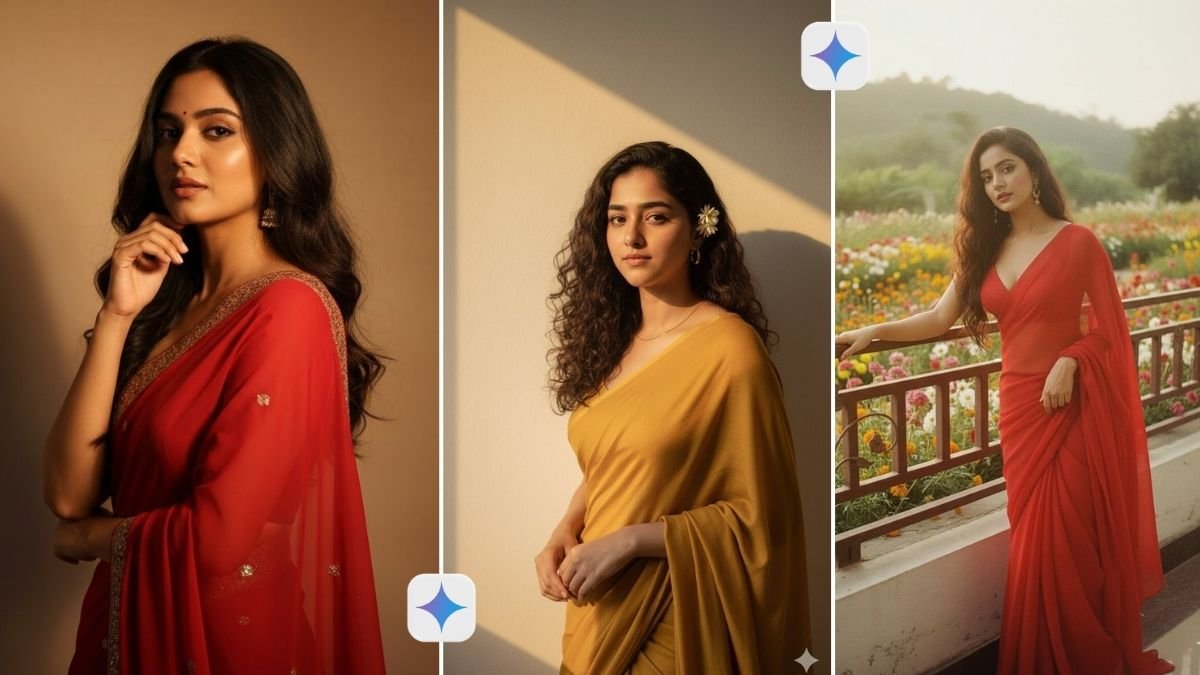 Retro Saree Photos in 4K Gemini AI Photo Prompts